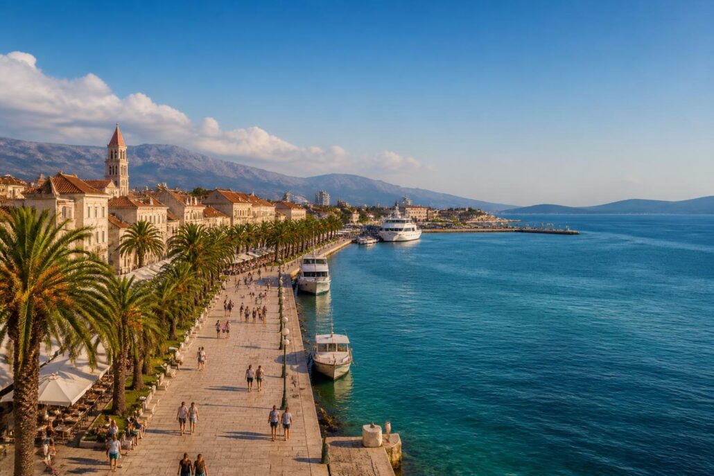 Vom Flughafen zur Uferpromenade: Split nach der Landung entdecken